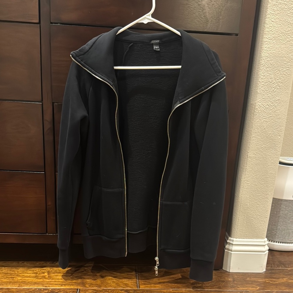 J. Crew Women’s Black Zip-Up Sweaters Small